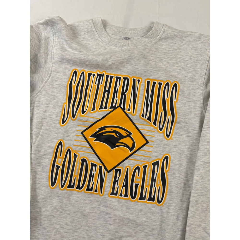 Southern Miss Golden Eagles Graphic x Rivalry Threads Sweatshirt Womens S Gray